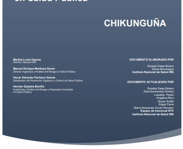 Protocolo de vigilancia en salud pública de chikungunya